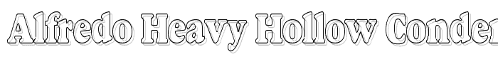 Alfredo Heavy Hollow Condensed font